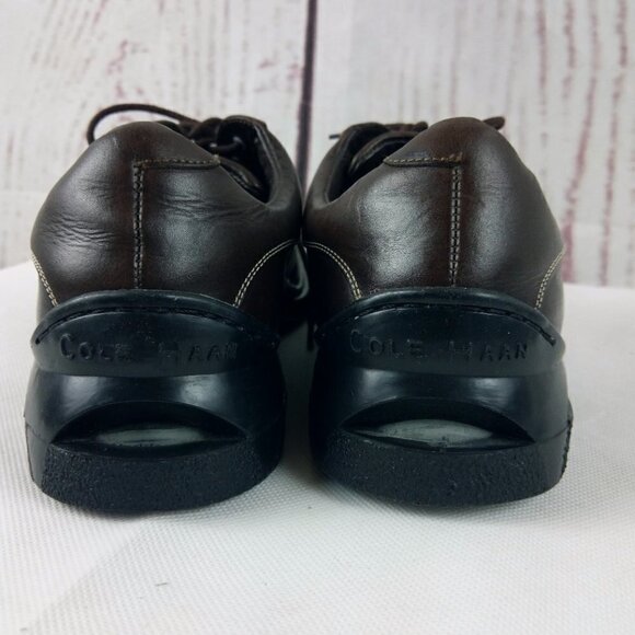 Cole Haan Air Men\'s Brown Leather Round Toe Stitched Oxford Shoes Size 1… main image 11
